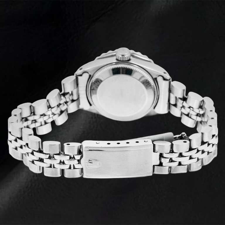 Orologio Rolex Datejust 6917 26 mm Quadrante Rosso con Diamanti Acciaio Inossidabile Bracciale Jubilee
