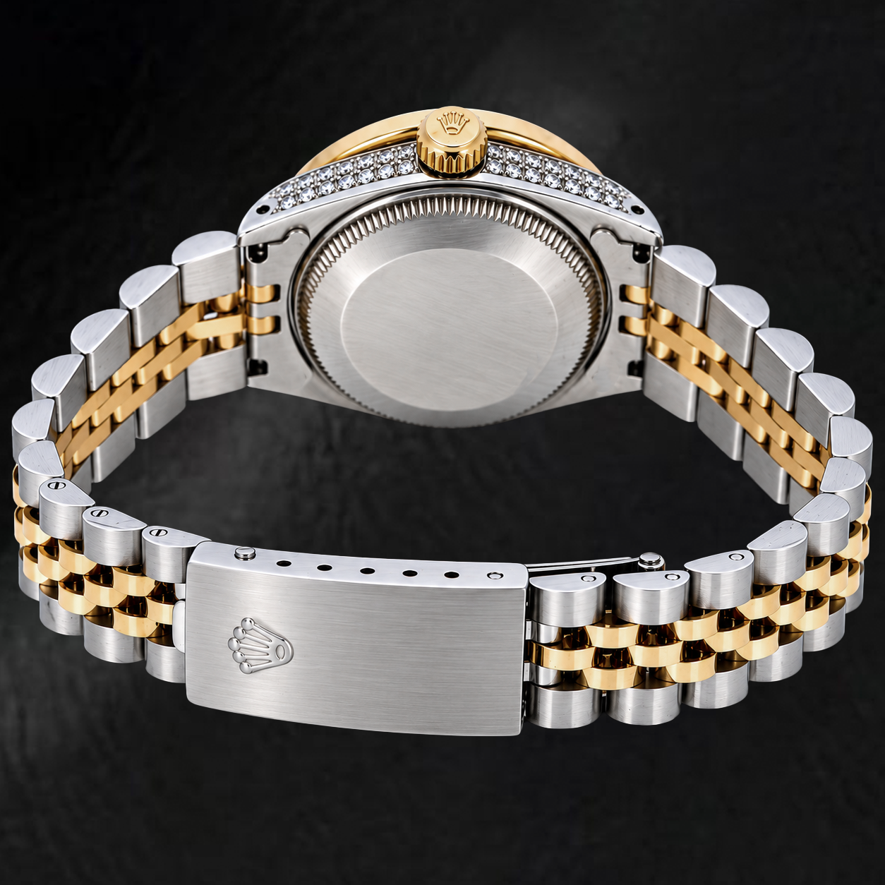 Orologio Rolex Datejust 69173 26mm Quadrante Argento con Diamanti Bicolore Bracciale Jubilee