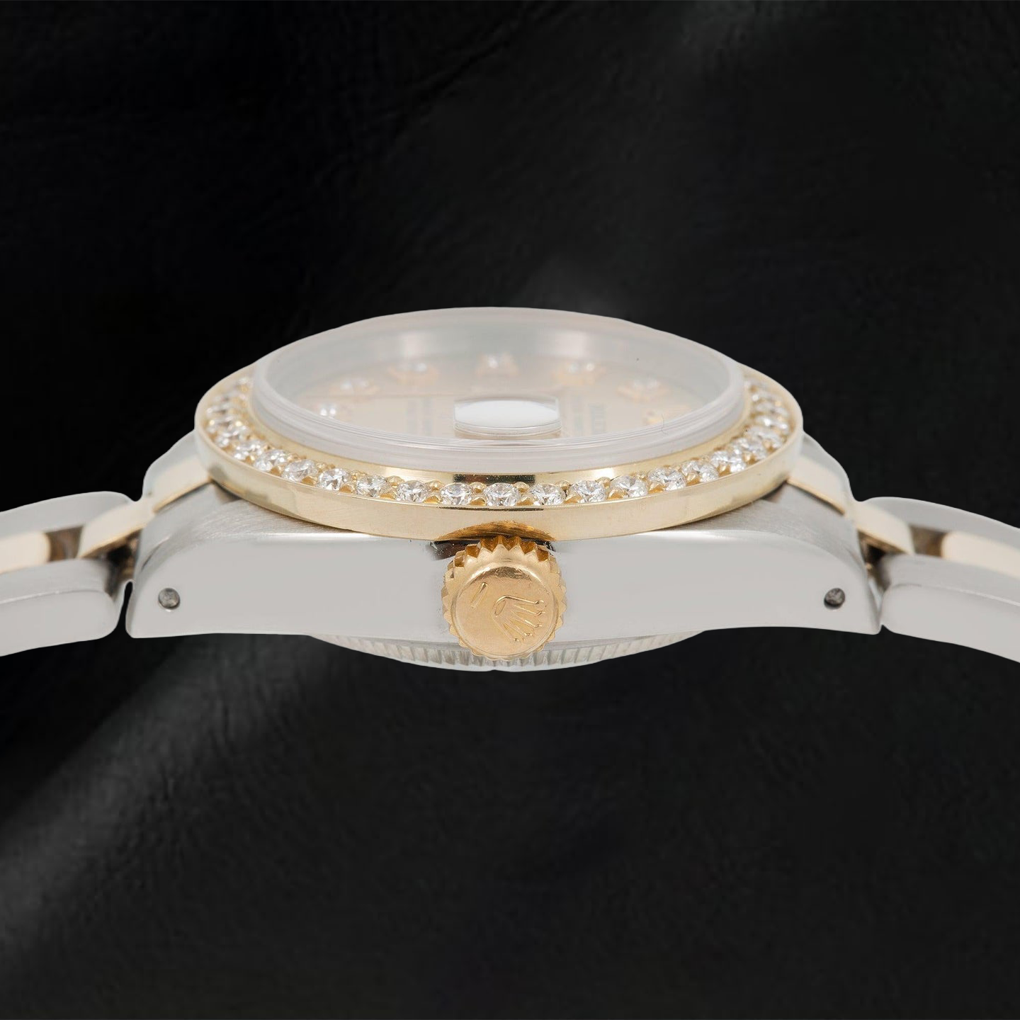 Orologio Rolex Datejust 69173 26mm Quadrante con Diamanti Champagne Bicolore Bracciale Oyster