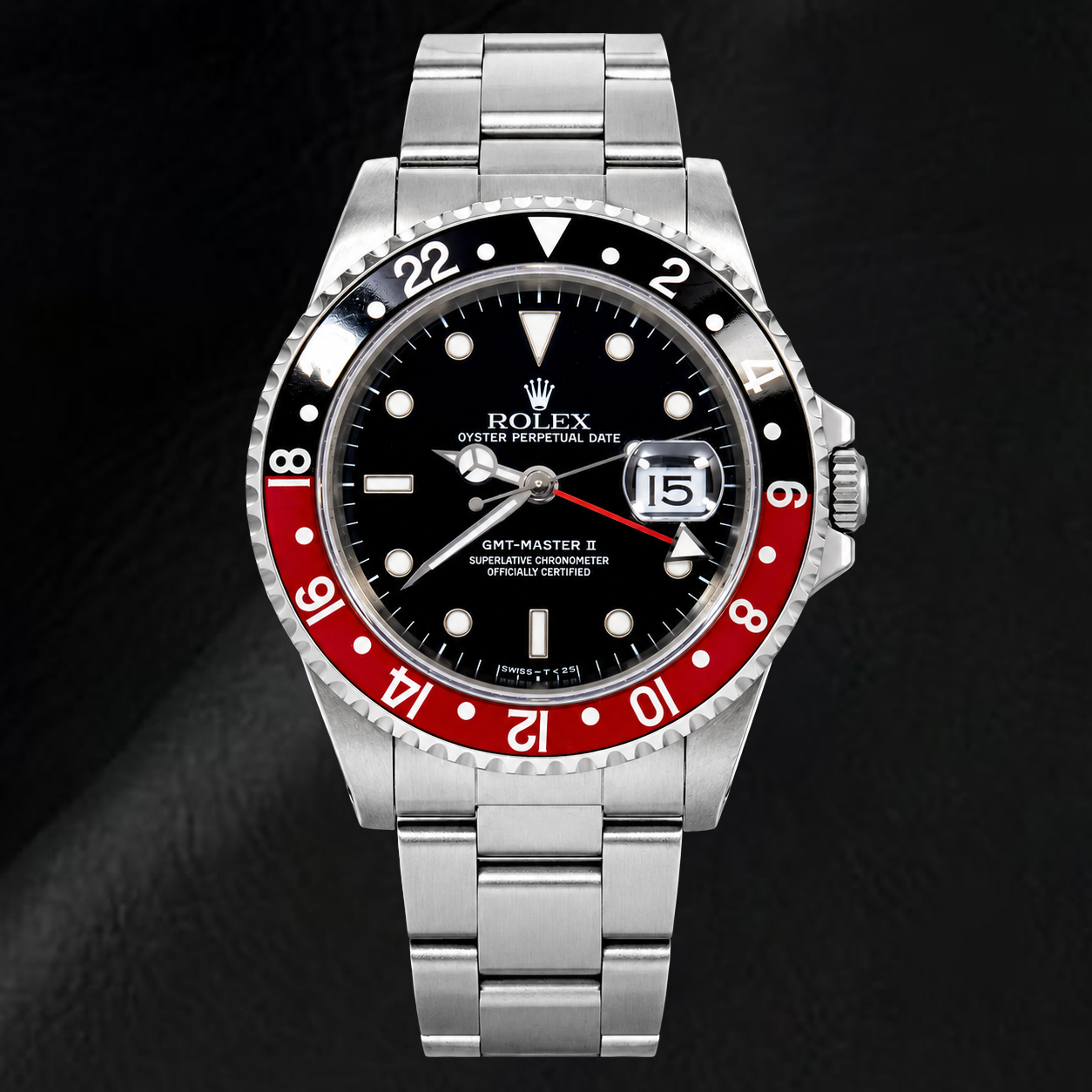 Orologio Rolex GMT-Master II 16710 40 mm Coke in Acciaio Inossidabile con Quadrante Nero Luminescente