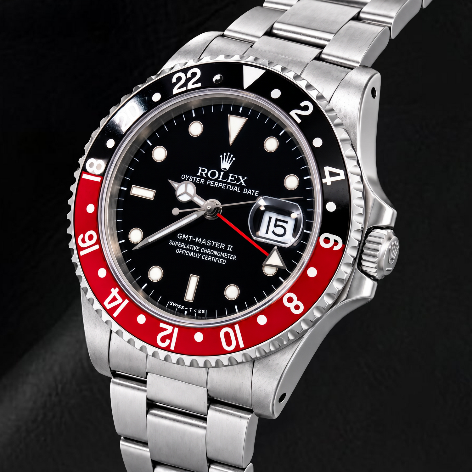 Orologio Rolex GMT-Master II 16710 40 mm Coke in Acciaio Inossidabile con Quadrante Nero Luminescente