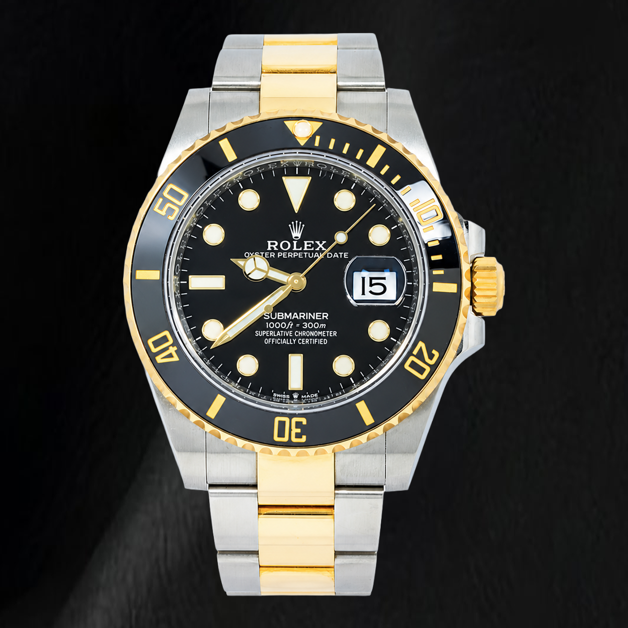 Orologio Rolex Submariner Date 126613LN 40 mm Quadrante Nero Bicolore