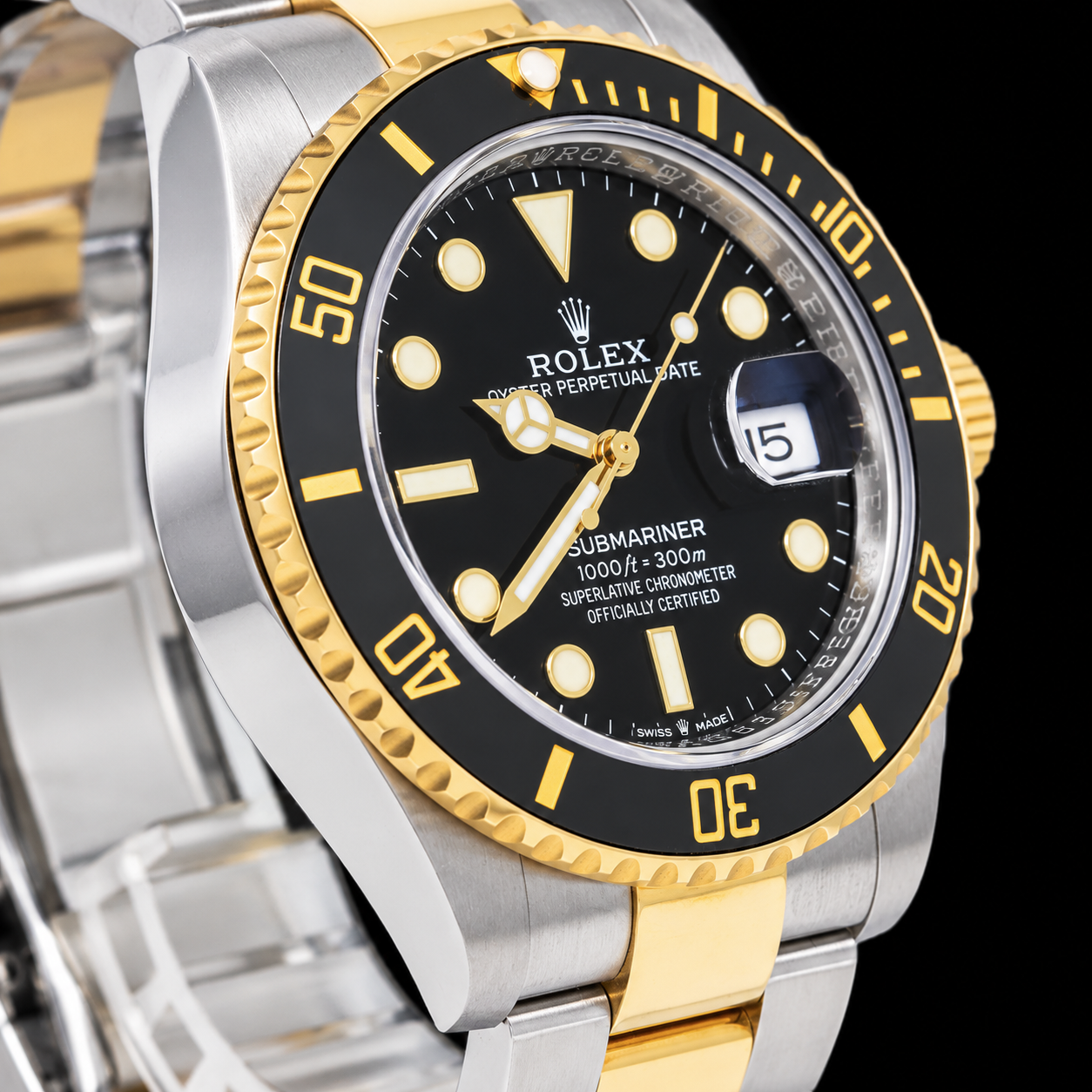 Orologio Rolex Submariner Date 126613LN 40 mm Quadrante Nero Bicolore