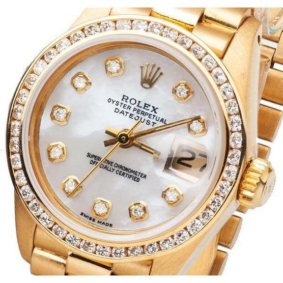 orologio presidenziale Rolex da donna lunetta