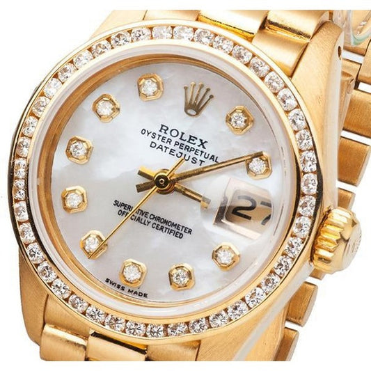 orologio presidenziale Rolex da donna lunetta
