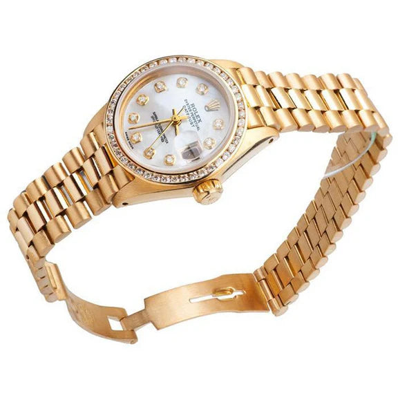 orologio presidenziale Rolex da donna lunetta