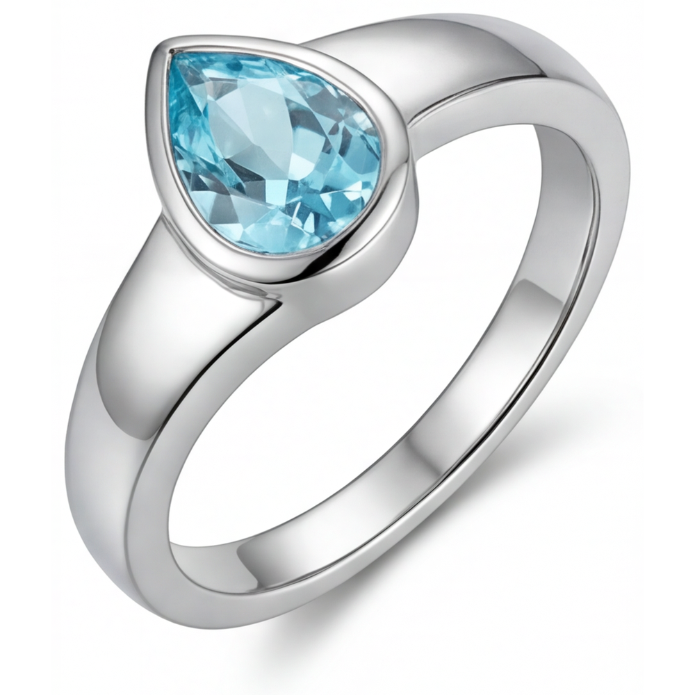 Paraiba Neon Anello con Gemma – vista principale