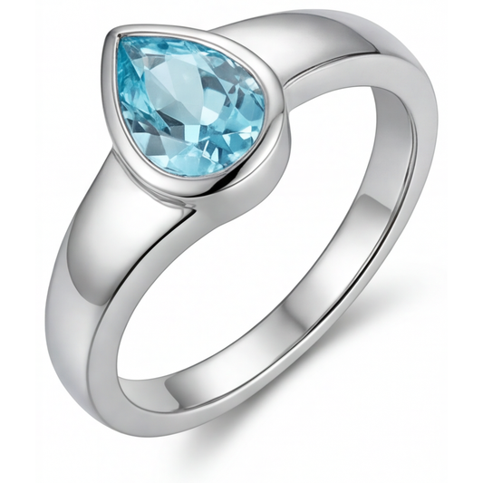 Paraiba Neon Anello con Gemma – vista principale
