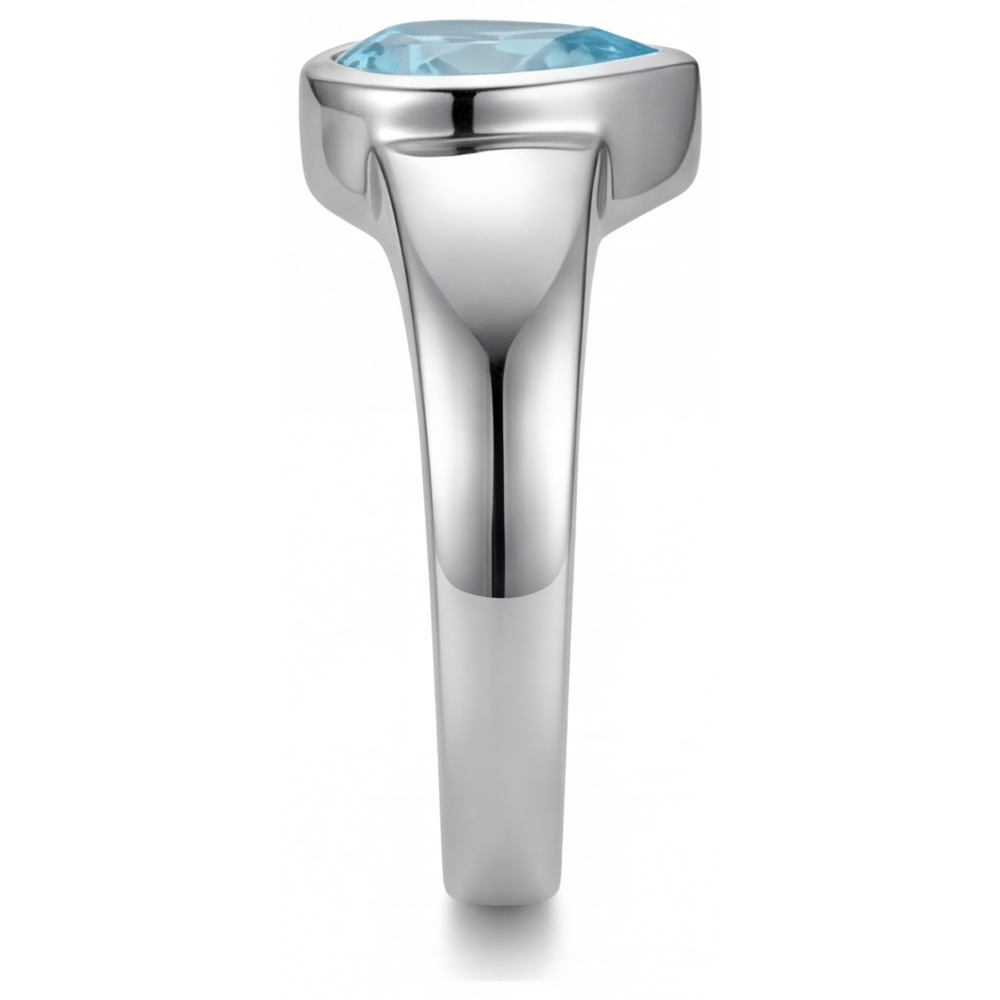 Abbagliante Paraiba Neon Anello con Gemma 1 carati – vista profilo
