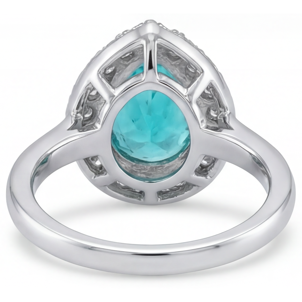 Di lusso Anello Halo 5 carati – vista profilo