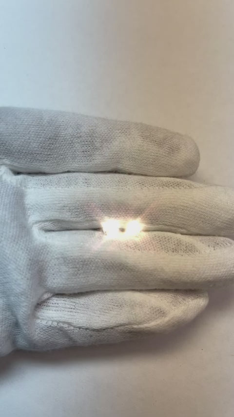Orecchino A Bottone Con Genuino Diamante Naturale Autentico ( non creato in laboratorio ) Solitario Rotondo Da 0,60 Carati In Oro Bianco 14K