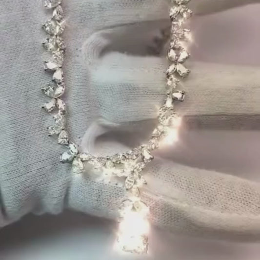 Collana da donna in oro bianco 14k 27 carati Novità