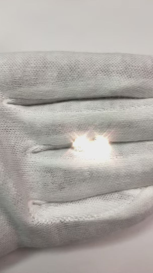 Orecchini A Bottone Da Donna In Oro Bianco 14K Con Vero Diamanti Da 2.00 Carati Novità