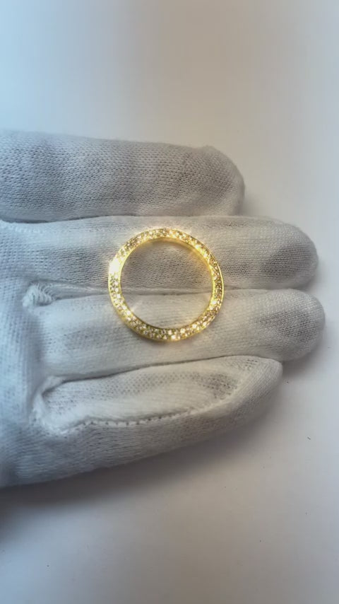 Oro Giallo 14K VVS Brillante Orologio 2 carati