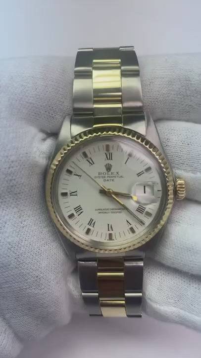 Orologio da uomo Rolex bicolore con bracciale ostrica