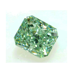 Diamante Sfuso Naturale Verde Esaltato Taglio Radiante 4 Carati