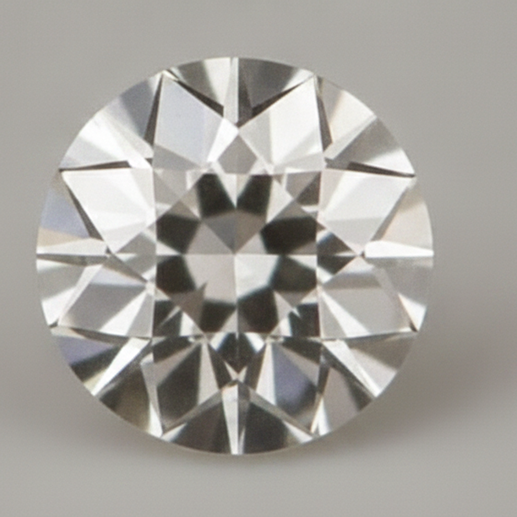 Diamante Naturale Rotondo Sciolto estratto dalla terra G VS1 Vecchio Taglio Europeo 7 Carati