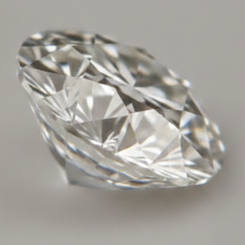 Diamante Naturale Rotondo Sciolto estratto dalla terra G VS1 Vecchio Taglio Europeo 7 Carati