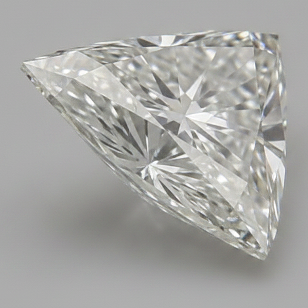 Diamante sciolto estratto dalla terra, naturale, 6 carati, taglio Trilliant, F VS1