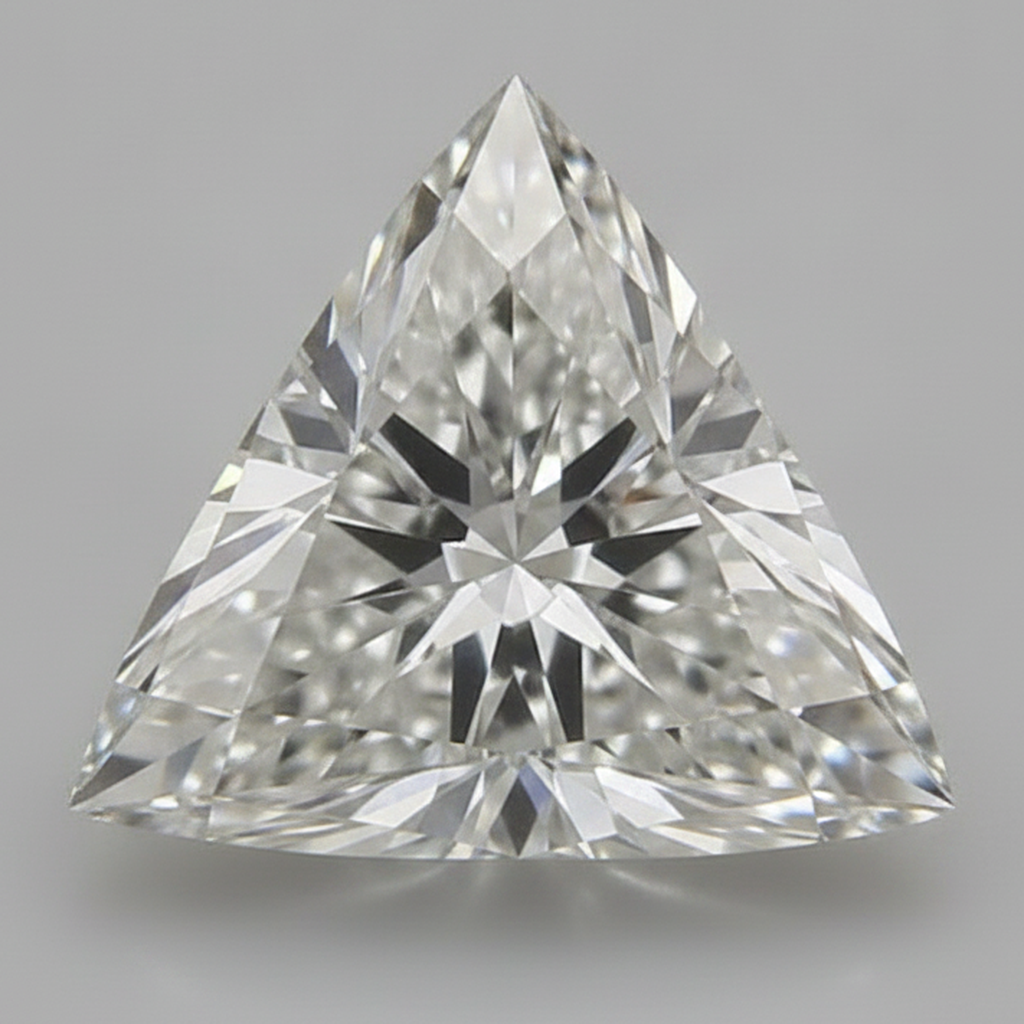 Diamante sciolto estratto dalla terra, naturale, 6 carati, taglio Trilliant, F VS1