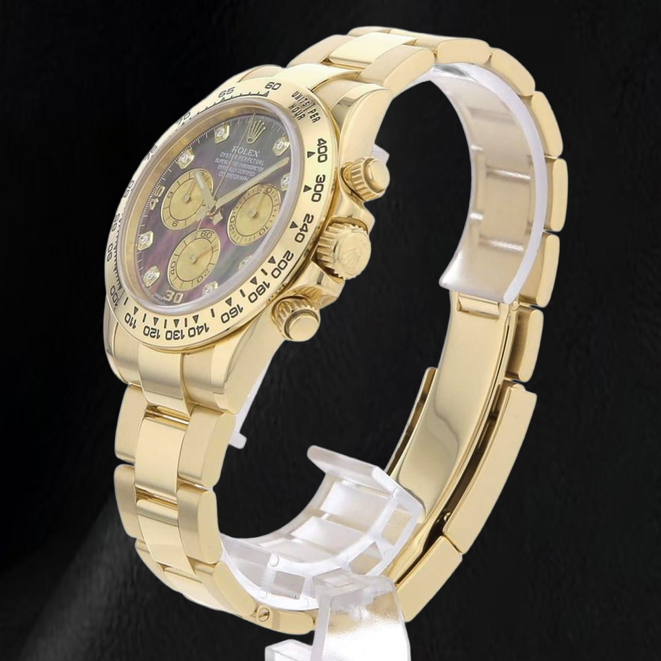 Rolex Cosmograph Daytona 116508 40 mm Orologio in Oro Giallo con Quadrante in Madreperla Nera