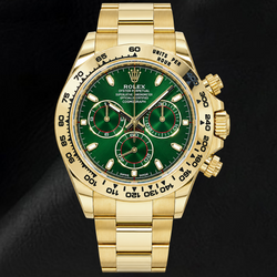 Rolex Cosmograph Daytona 116508 40 mm Orologio in Oro Giallo con Quadrante Verde Luminescente