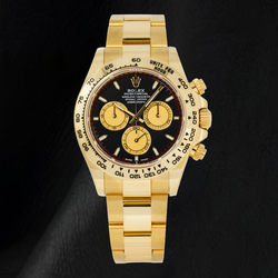 Rolex Cosmograph Daytona 126508 Orologio 40 mm in Oro Giallo con Quadrante Nero