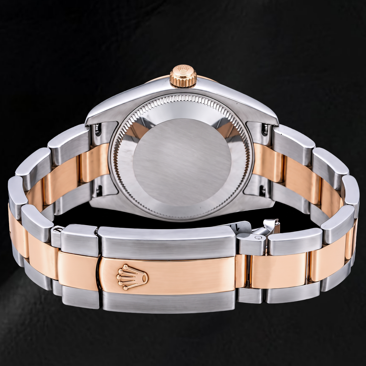 Rolex Datejust 116201 36 mm Orologio Bicolore Quadrante con Diamanti Nero