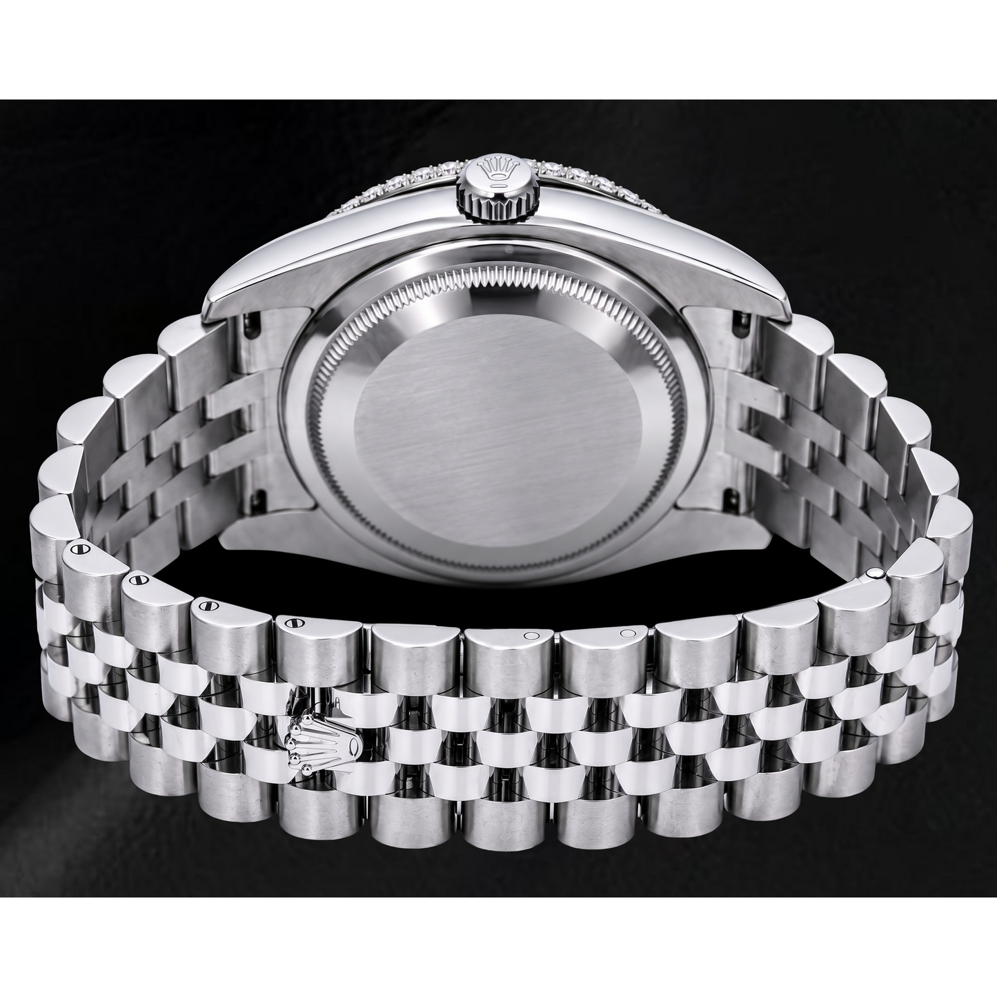 Rolex Datejust 116234 36 mm Orologio in Acciaio Inossidabile con Quadrante con Diamanti Blu Ghiaccio e Numeri Romani
