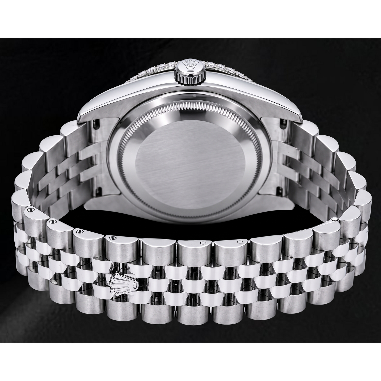 Rolex Datejust 116234 36 mm Orologio in Acciaio Inossidabile con Quadrante con Diamanti Blu Ghiaccio e Numeri Romani