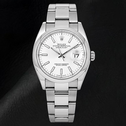 Rolex Datejust 126200 36 mm Orologio in Acciaio Inossidabile con Quadrante Argento Luminescente