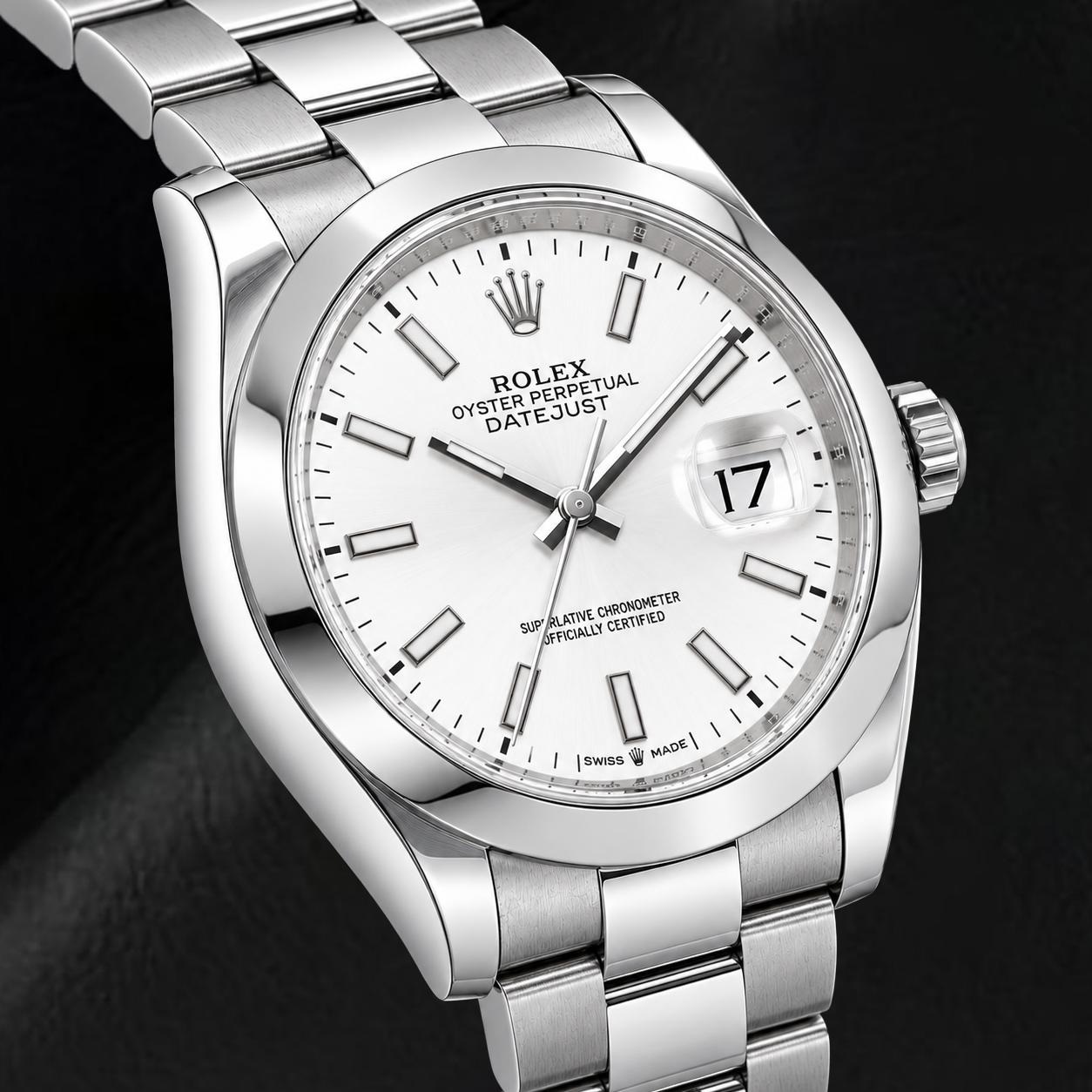 Rolex Datejust 126200 36 mm Orologio in Acciaio Inossidabile con Quadrante Argento Luminescente
