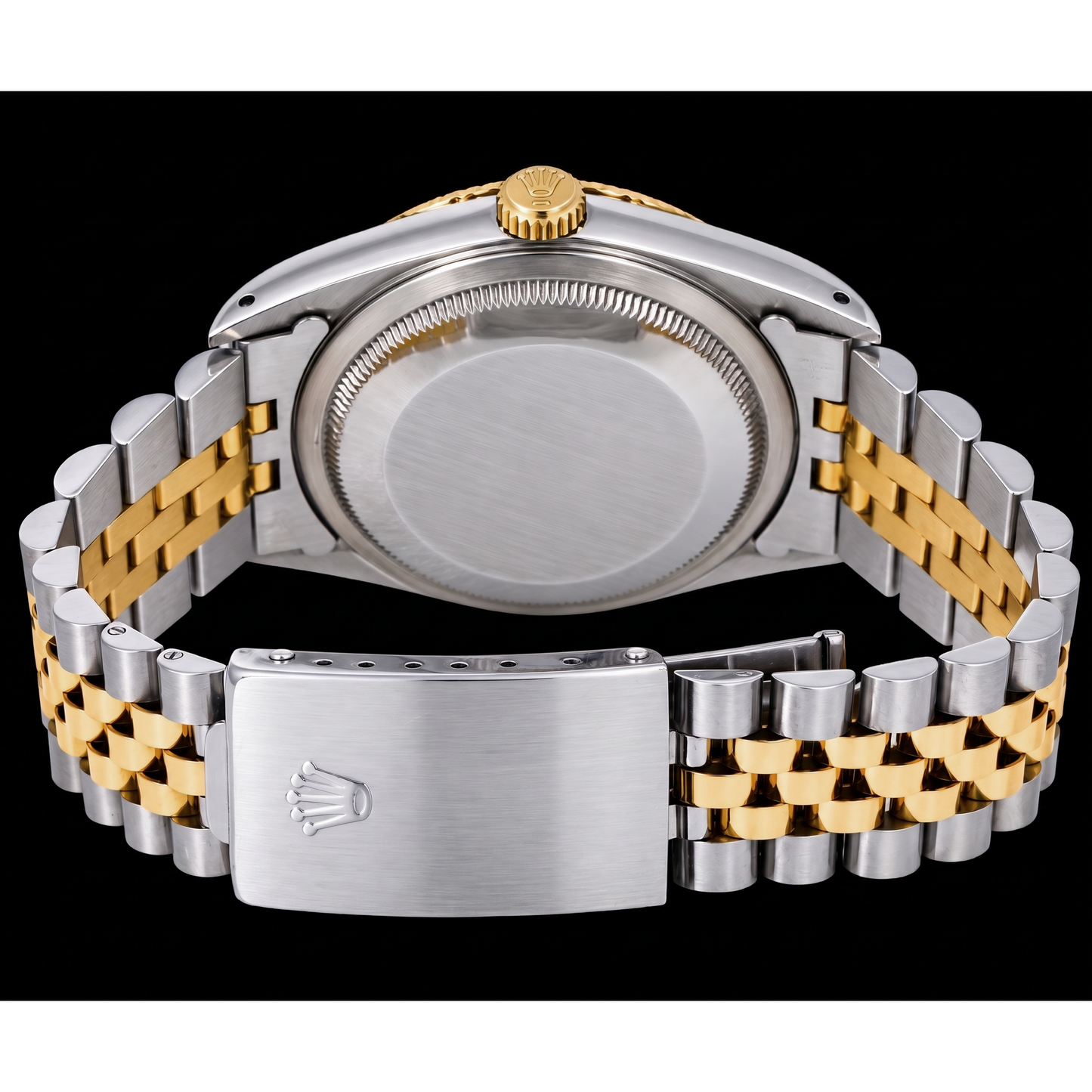 Rolex Datejust 16233 36 mm Orologio Bicolore con Quadrante Blu con Indici a Bastone