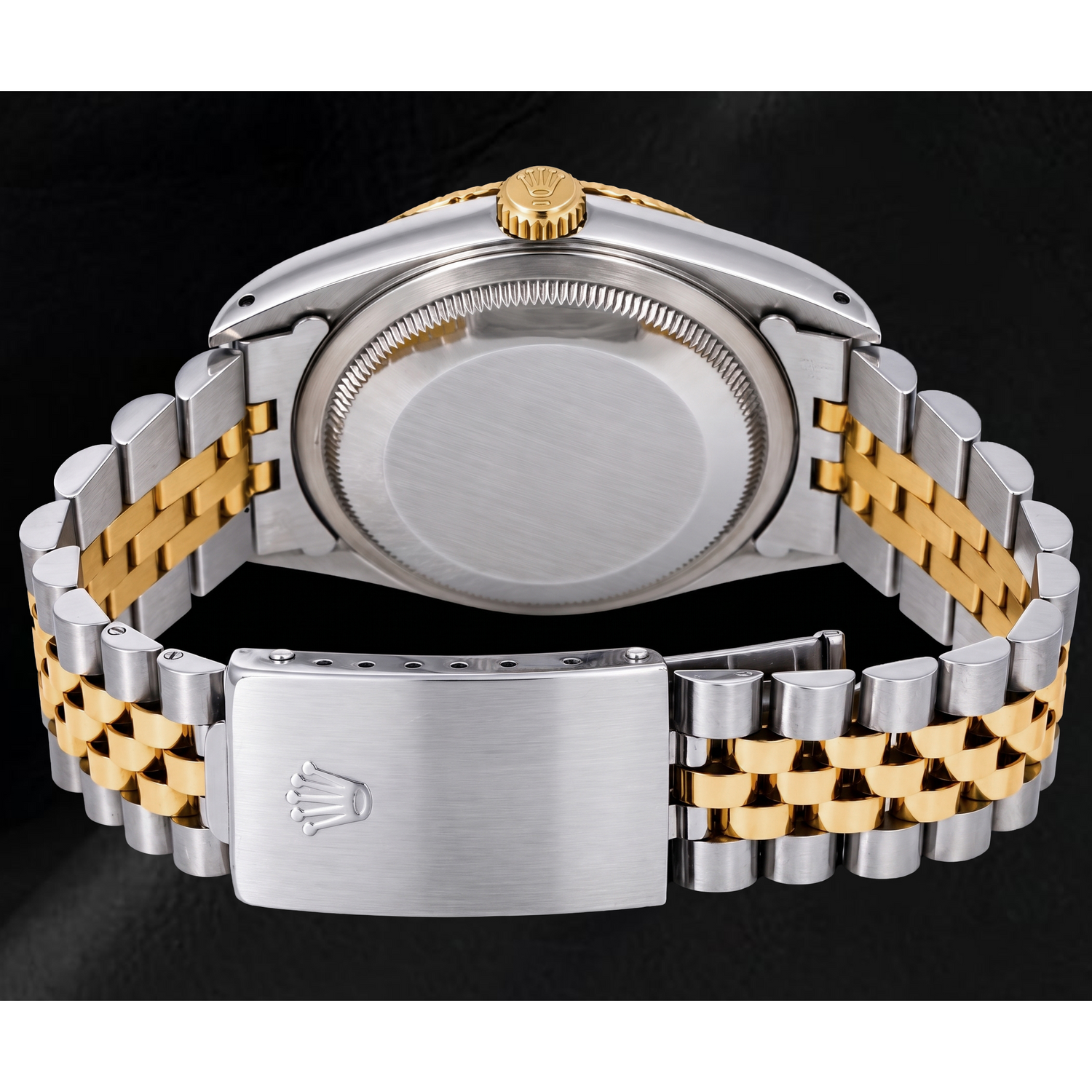 Rolex Datejust 16233 36 mm Orologio Bicolore con Quadrante Champagne con Indici a Bastone