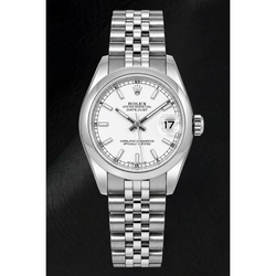 Rolex Datejust 178240 Orologio 31 mm in Acciaio Inossidabile con Quadrante Bianco Luminescente
