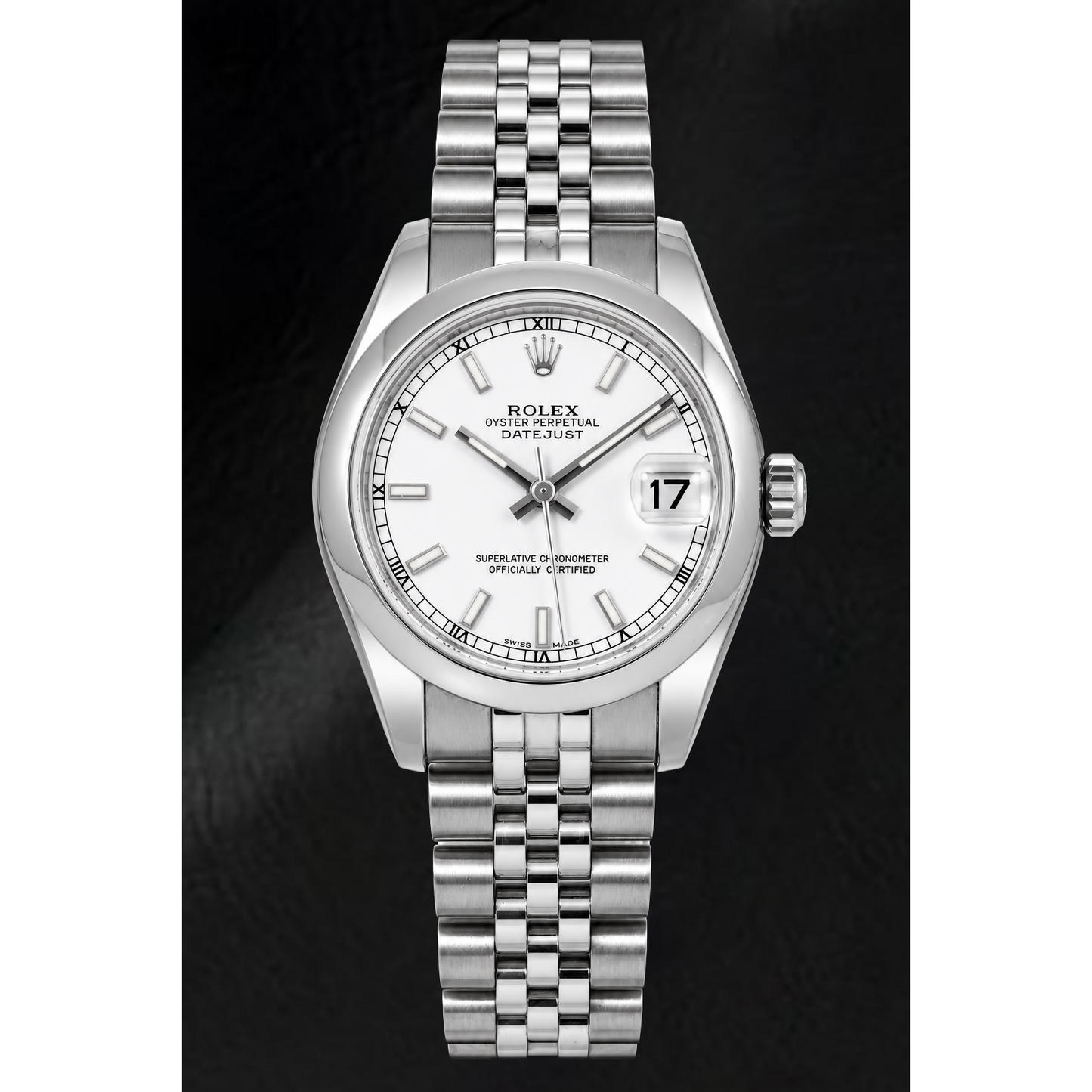 Rolex Datejust 178240 Orologio 31 mm in Acciaio Inossidabile con Quadrante Bianco Luminescente
