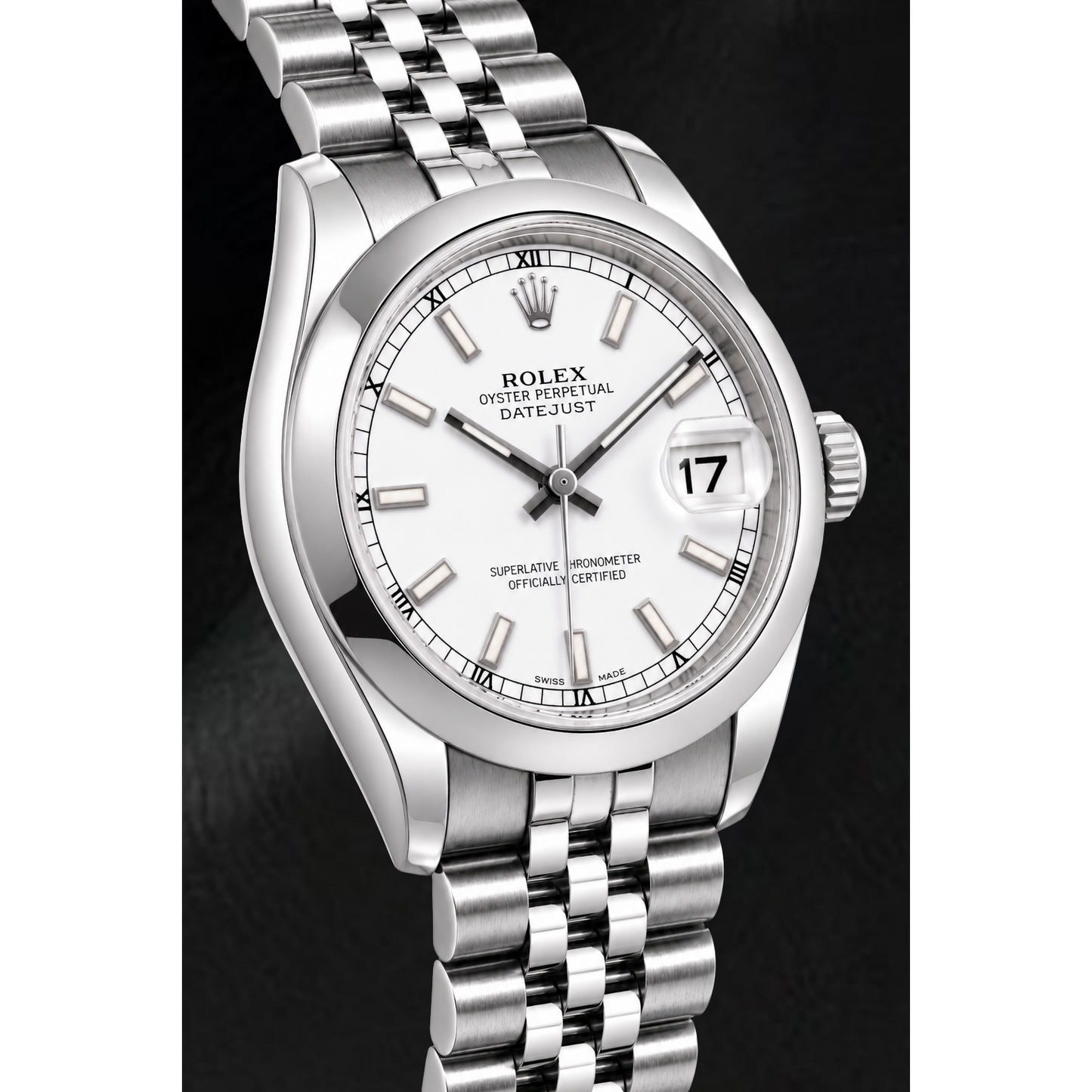 Rolex Datejust 178240 Orologio 31 mm in Acciaio Inossidabile con Quadrante Bianco Luminescente