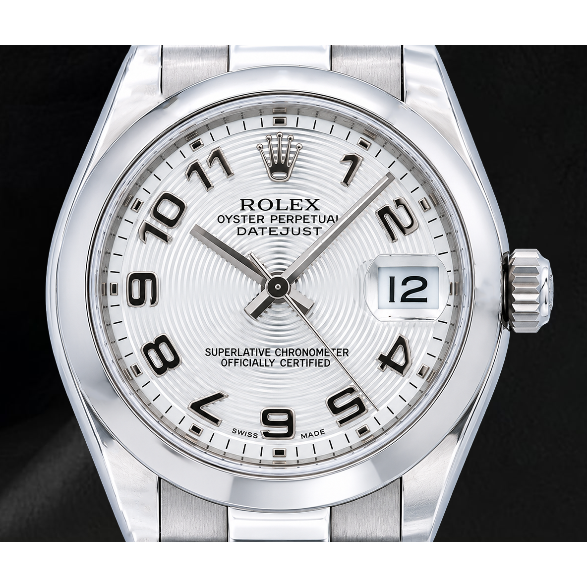Rolex Datejust 178240 Orologio 31 mm in Acciaio Inossidabile Quadrante Argento con Numeri Arabi