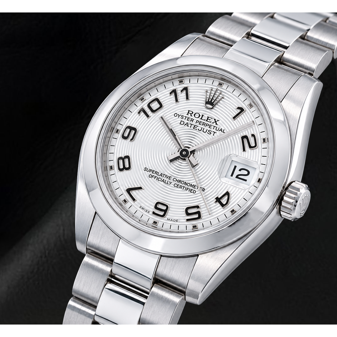 Rolex Datejust 178240 Orologio 31 mm in Acciaio Inossidabile Quadrante Argento con Numeri Arabi