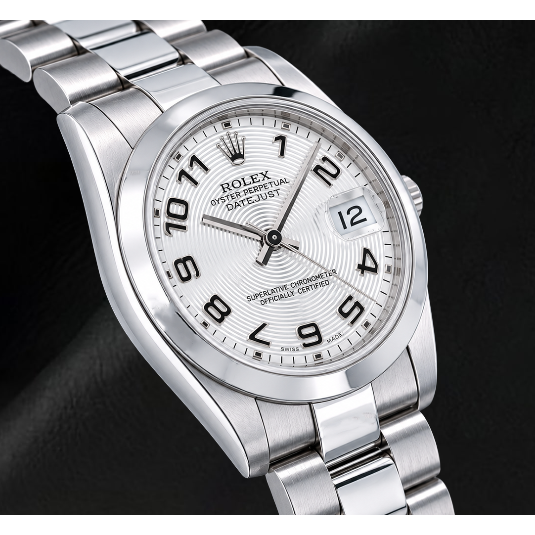 Rolex Datejust 178240 Orologio 31 mm in Acciaio Inossidabile Quadrante Argento con Numeri Arabi