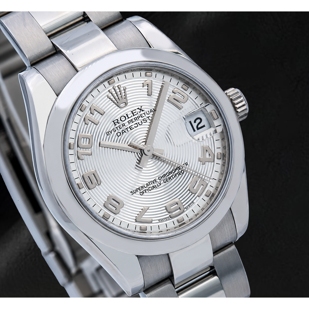 Rolex Datejust 178240 Orologio 31 mm in Acciaio Inossidabile Quadrante Argento con Numeri Arabi