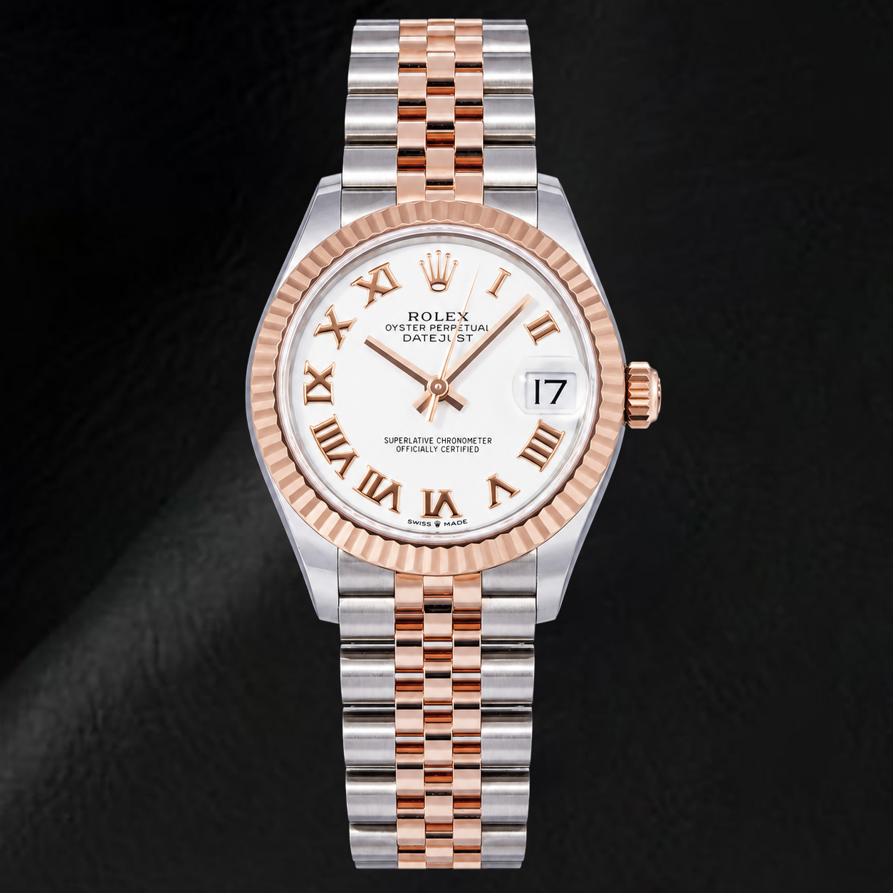 Rolex Datejust 31 mm 278271 Orologio Bicolore con Quadrante Bianco e Numeri Romani