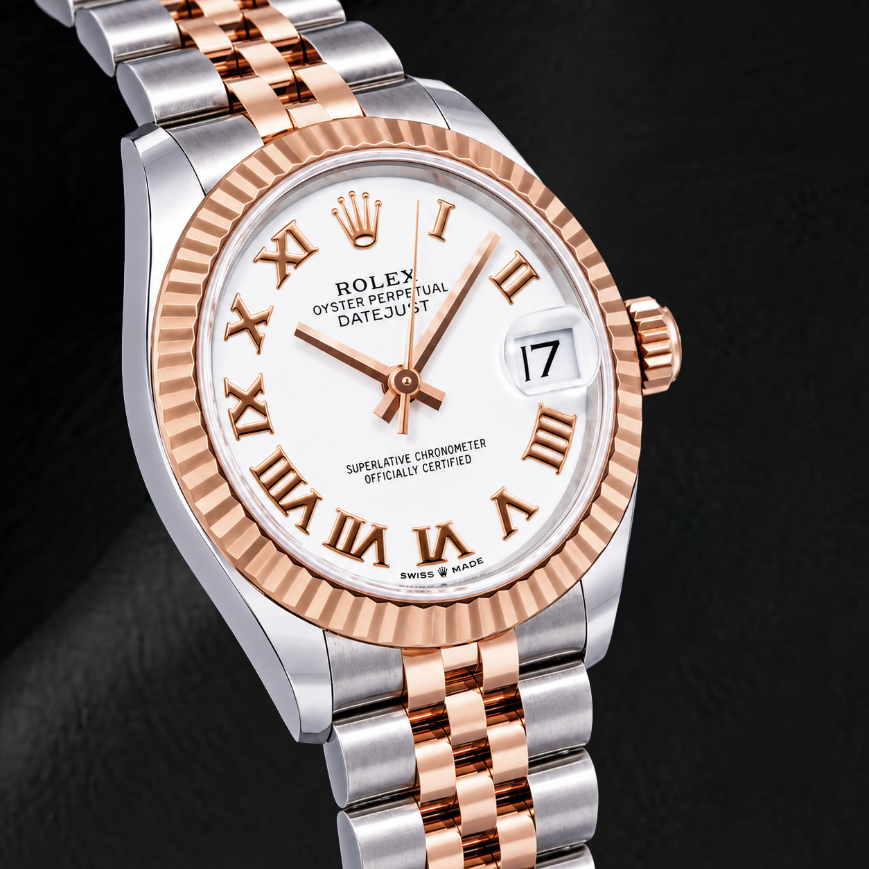 Rolex Datejust 31 mm 278271 Orologio Bicolore con Quadrante Bianco e Numeri Romani