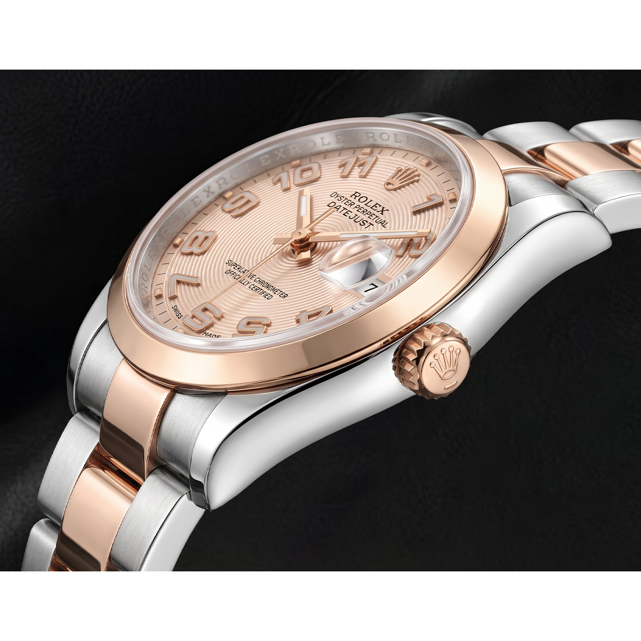 Rolex Datejust 36 mm 116201 Orologio Bicolore Quadrante Rosa Concentrico Arabo