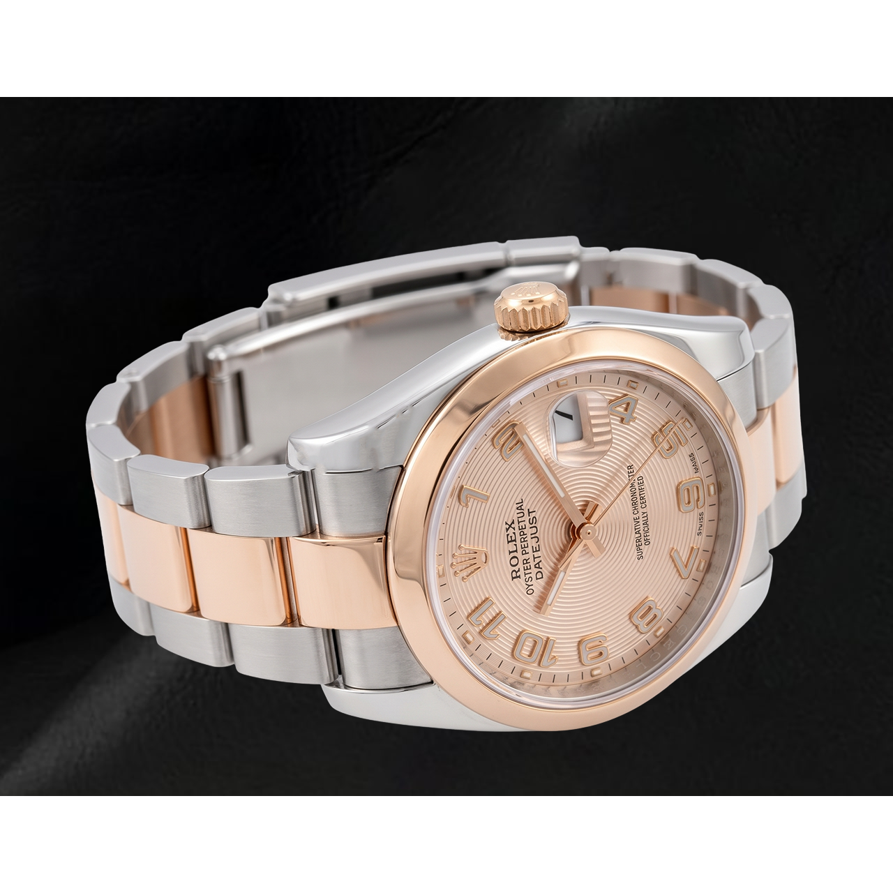 Rolex Datejust 36 mm 116201 Orologio Bicolore Quadrante Rosa Concentrico Arabo