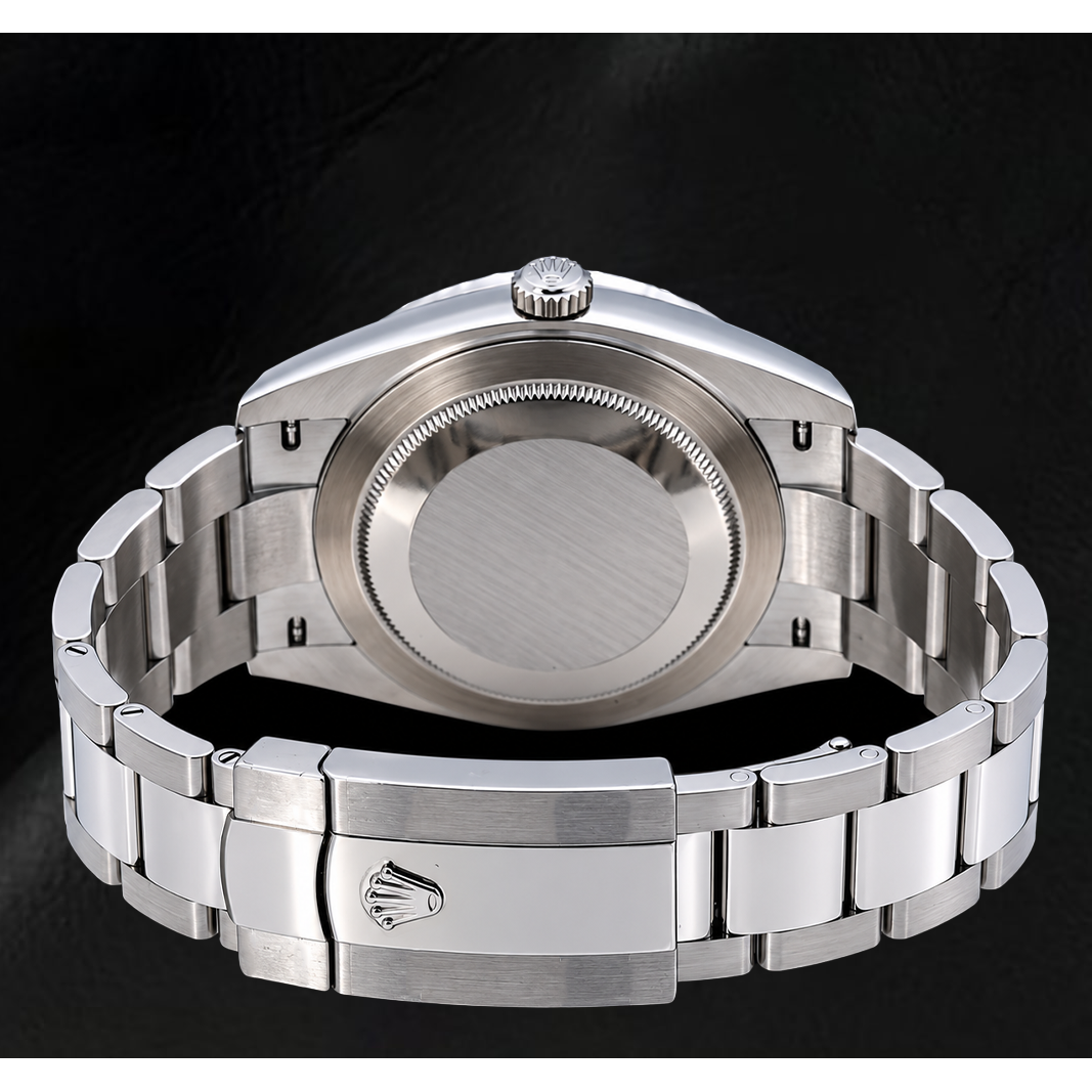 Rolex Datejust 41 mm 126300 Orologio in Acciaio Inossidabile con Quadrante Pavé di Diamanti Arcobaleno Arabo Orientale