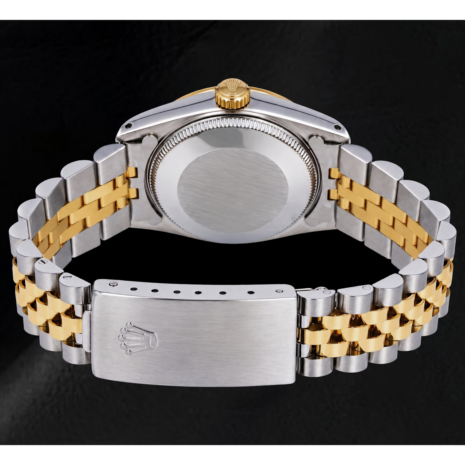 Rolex Datejust 68273 31 mm Orologio Bicolore Quadrante Champagne con Indici a Bastone