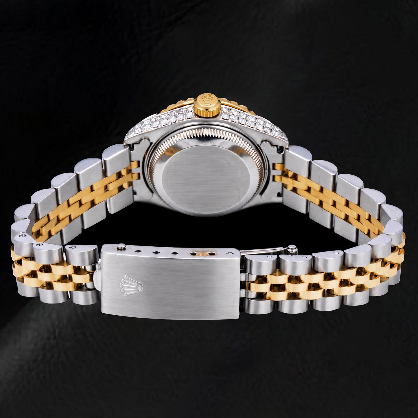 Rolex Datejust 69173 26 mm Orologio Bicolore Quadrante con Diamanti in Madreperla Bianca