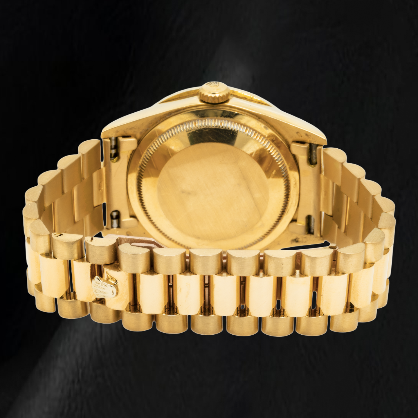 Rolex Day-Date 18238 36 mm Orologio in Oro Giallo con Quadrante Blu con Diamanti