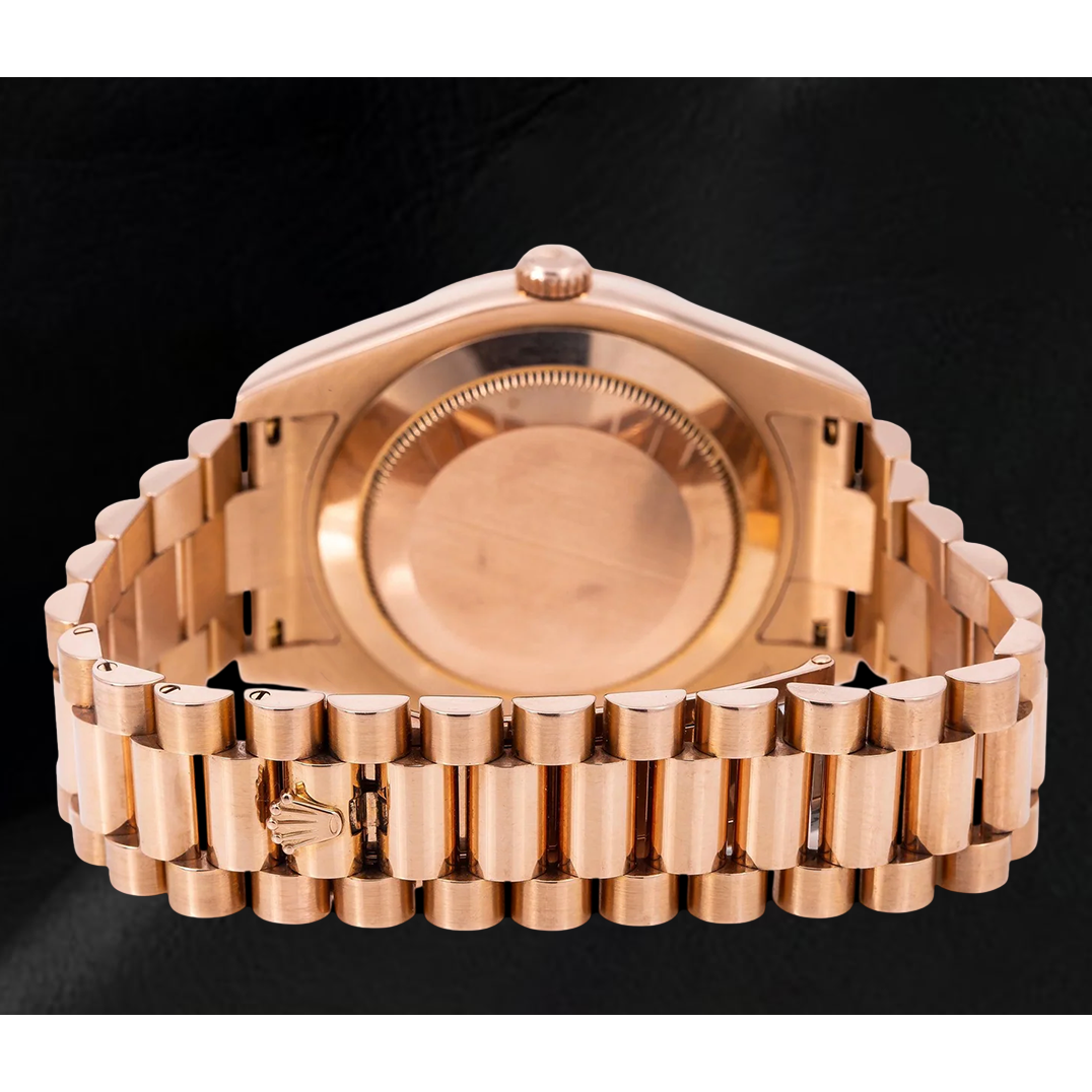 Rolex Day-Date II 218235 Orologio 41 mm in Oro Rosa Quadrante con Diamanti Salmone